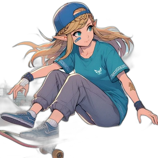 staff, hat, sword, weapon, anime, concept art, cartoon, vaporwave transparent PNG cut-out