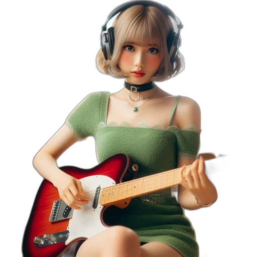 dress, robot, weapon, face, cartoon, concept art, photorealistic, 3d render transparent PNG cut-out