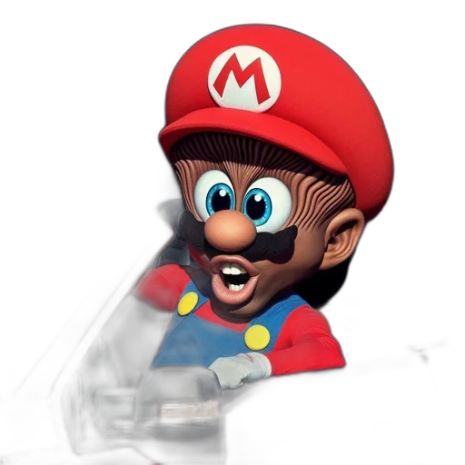 mask, face, weapon, hat, 3d render, concept art, photorealistic, pixel art transparent PNG cut-out