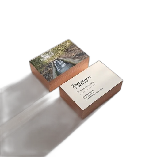 3d render, photorealistic, earth tones, business, card, mockup transparent PNG cut-out