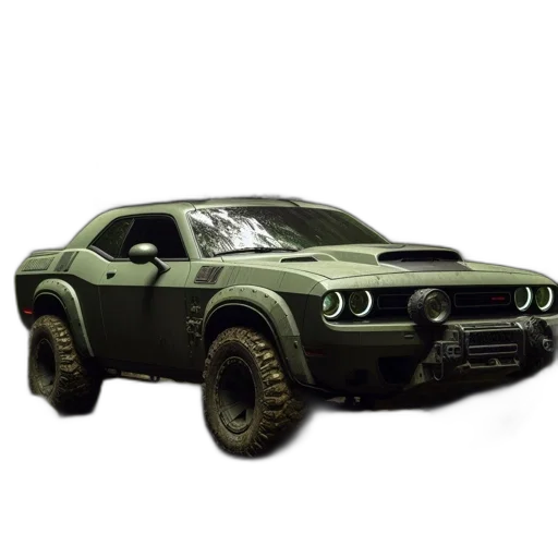 car, weapon, 3d render, concept art, photorealistic, pixel art, rugged, camouflage transparent PNG cut-out