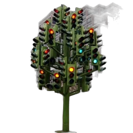 tree, robot, crown, pixel art, concept art, cyberpunk, 3d render, forest transparent PNG cut-out