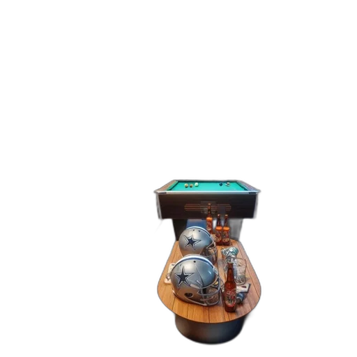 robot, furniture, bottle, staff, 3d render, pixel art, concept art, photorealistic transparent PNG cut-out