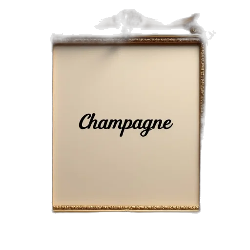 bottle, jewelry, gilded, frame, word, press, champagne, middle transparent PNG cut-out
