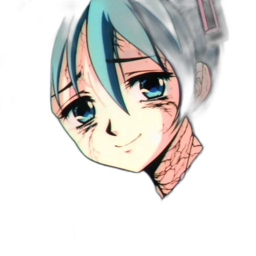 face, mask, robot, staff, anime, watercolor, cartoon, photorealistic transparent PNG cut-out
