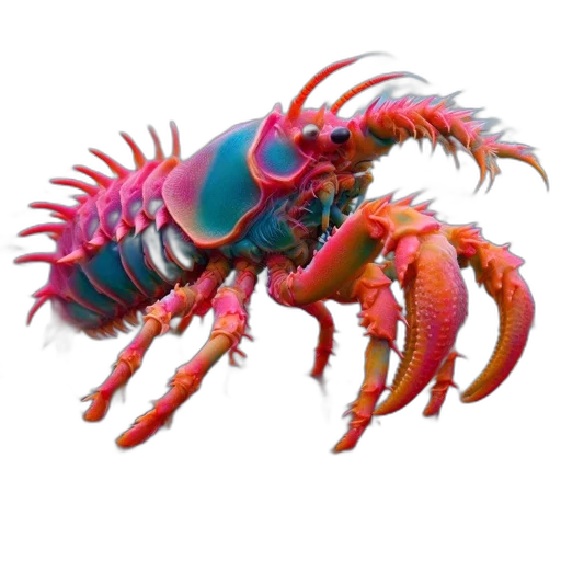 creature, animal, food, dragon, 3d render, concept art, photorealistic, vaporwave transparent PNG cut-out