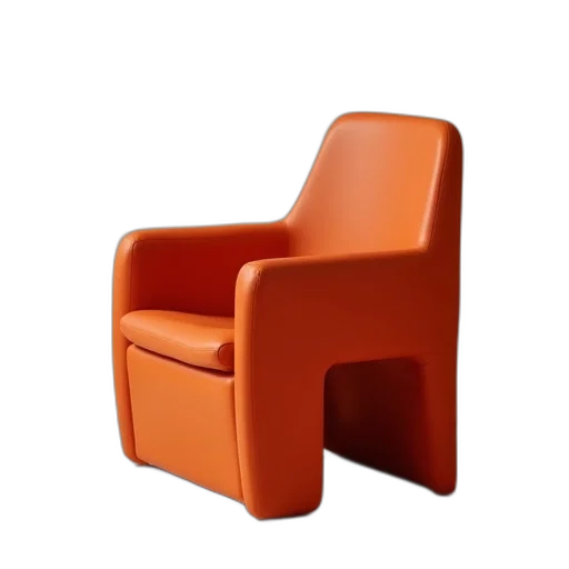 furniture, 3d render, cybek, siros, baby, seat, burnt, orange transparent PNG cut-out