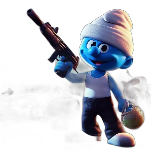 weapon, staff, concept art, 3d render, cartoon, pixel art, blue, unconventional transparent PNG cut-out