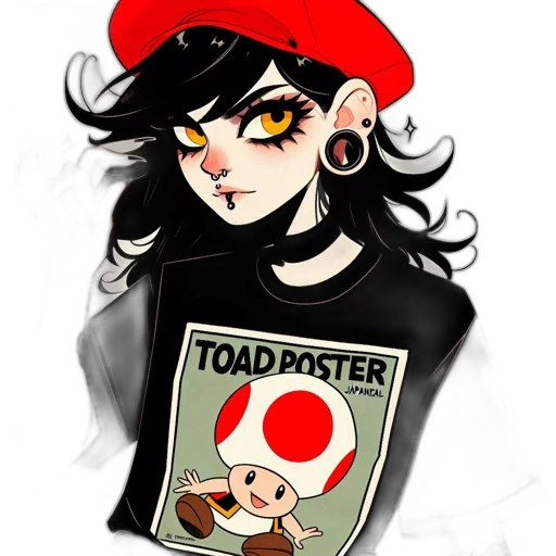 hat, cartoon, concept art, pixel art, watercolor, red, monochrome, dark transparent PNG cut-out
