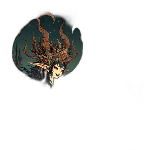 crown, dragon, mask, jewelry, fantasy art, concept art, 3d render, watercolor transparent PNG cut-out