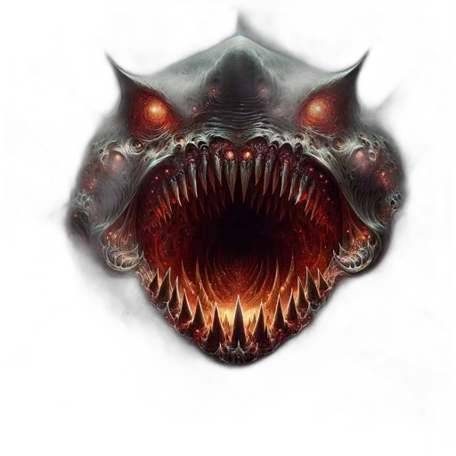 creature, dragon, mask, face, concept art, fantasy art, photorealistic, pixel art transparent PNG cut-out