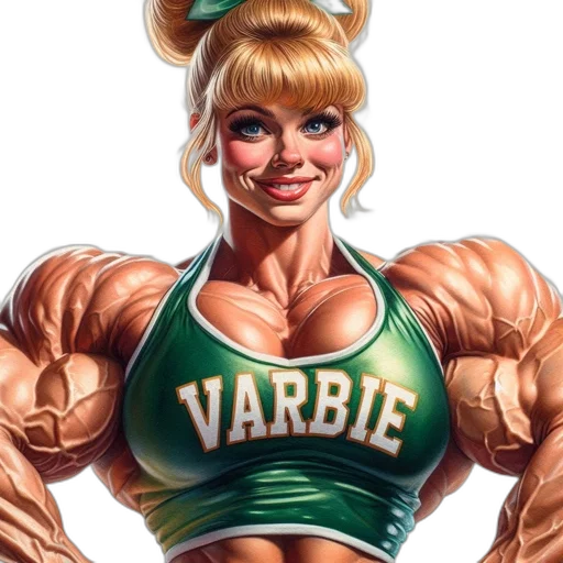 weapon, comic book art, cartoon, photorealistic, concept art, varbie, muscular, animated transparent PNG cut-out