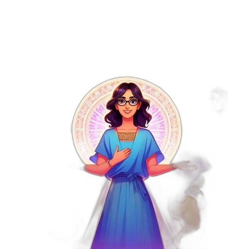 dress, jewelry, staff, pixel art, concept art, fantasy art, cartoon, outer space transparent PNG cut-out