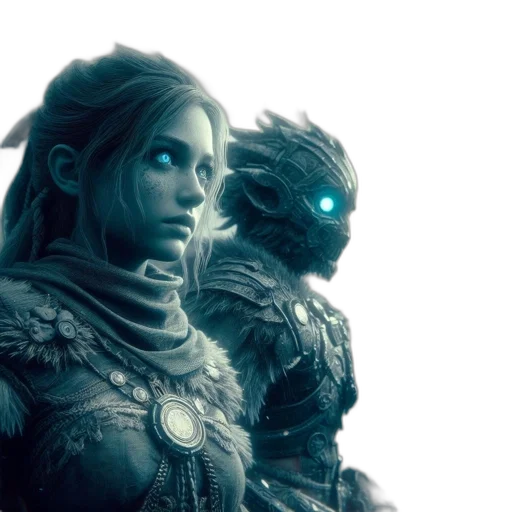 mask, concept art, fantasy art, comic book art, 3d render, blue, enigmatic, scene transparent PNG cut-out