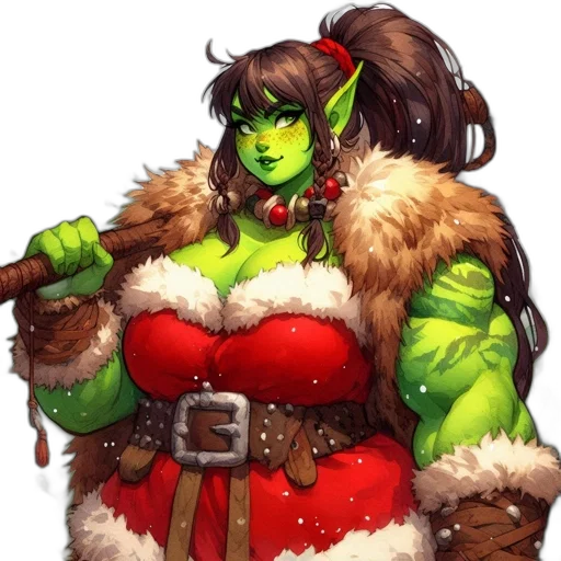 fantasy art, concept art, pixel art, comic book art, green, anthropomorphic, creature, skin transparent PNG cut-out