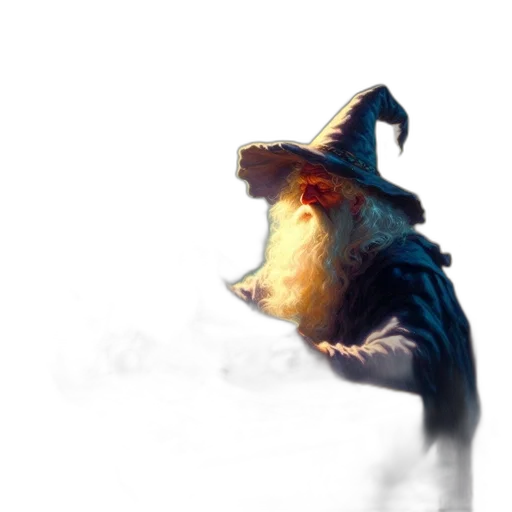 dragon, hat, mask, staff, concept art, fantasy art, 3d render, photorealistic transparent PNG cut-out