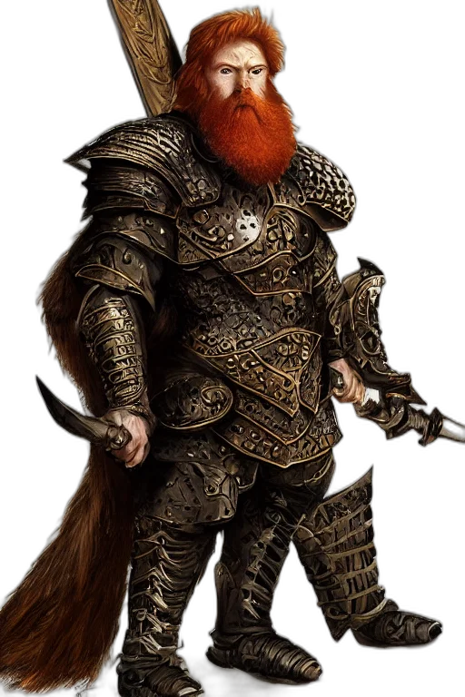 dragon, sword, staff, hair transparent PNG cut-out