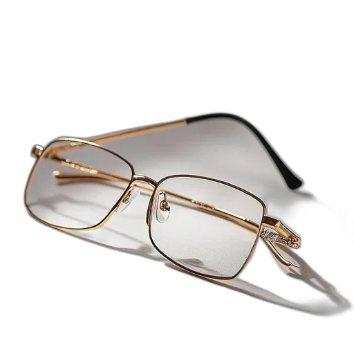jewelry, 3d render, new, fashion, rimless, glasses, ultralight, full transparent PNG cut-out