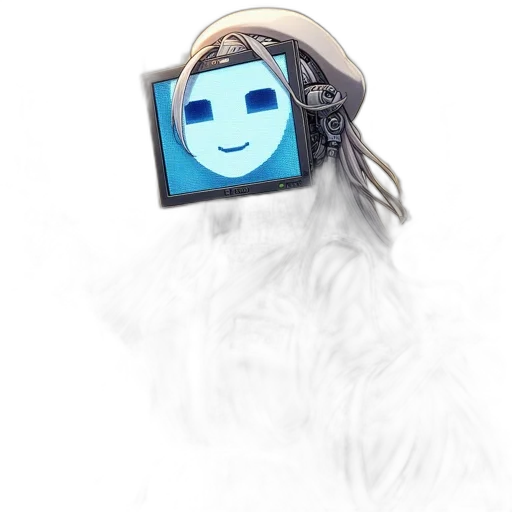 mask, robot, face, animal, vaporwave, concept art, 3d render, cyberpunk transparent PNG cut-out