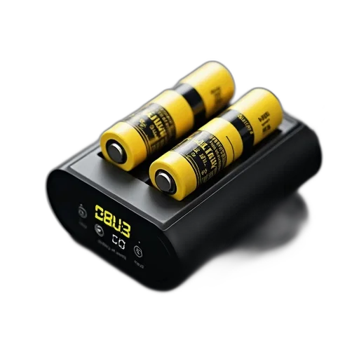 3d render, black, portable, charger, digital, display, showing, battery transparent PNG cut-out