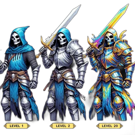 staff, sword, concept art, fantasy art, comic book art, pixel art, blue, monochrome transparent PNG cut-out