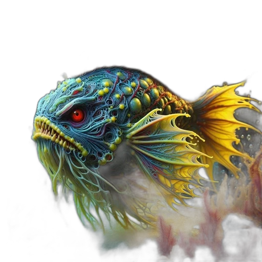 dragon, creature, animal, mask, fantasy art, concept art, photorealistic, 3d render transparent PNG cut-out