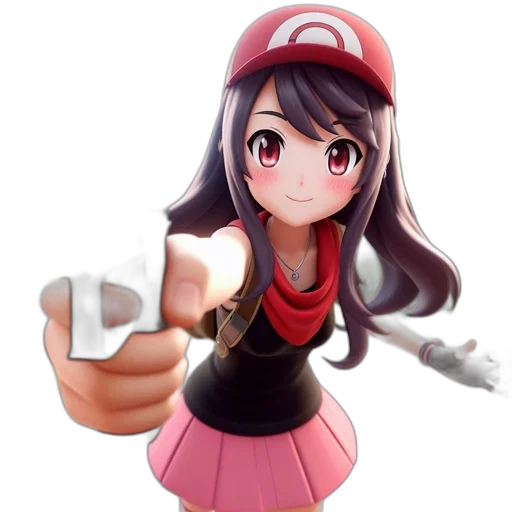 weapon, staff, hat, sword, pixel art, 3d render, anime, concept art transparent PNG cut-out