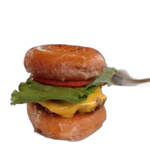 food, weapon, crown, staff, 3d render, photorealistic, donut, burger transparent PNG cut-out