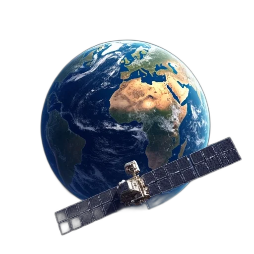 staff, concept art, 3d render, outer space, detailed, illustration, satellite, orbiting transparent PNG cut-out