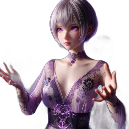 dress, robot, jewelry, face transparent PNG cut-out
