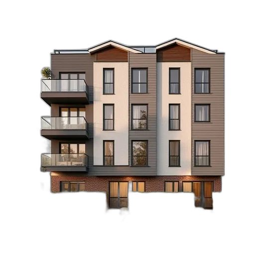 building, 3d render, photorealistic, concept art transparent PNG cut-out