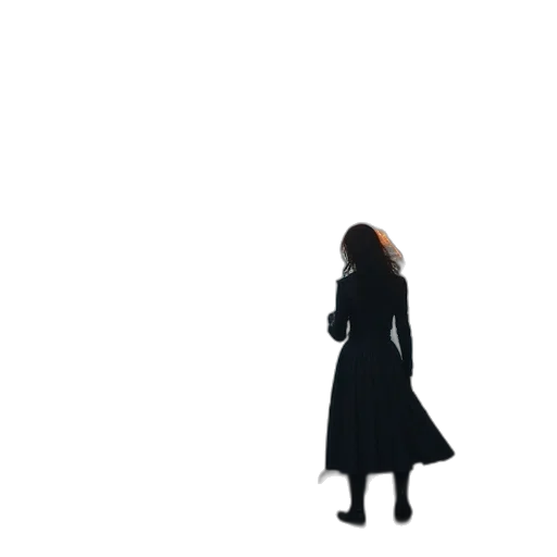 jacket, dress, staff, umbrella transparent PNG cut-out