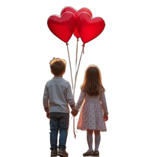 photorealistic, 3d render, boy, girl transparent PNG cut-out