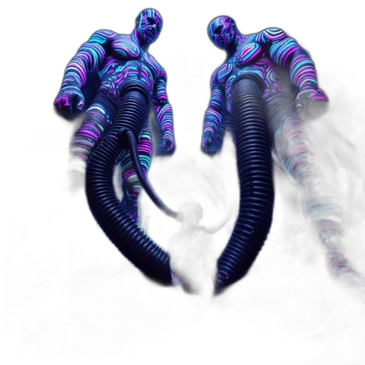 creature, dragon, animal, hair, concept art, 3d render, fantasy art, vaporwave transparent PNG cut-out