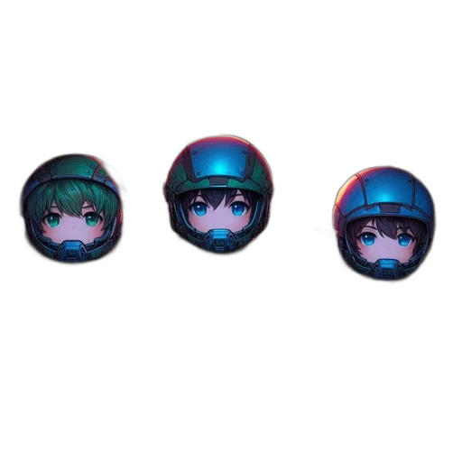 mask, hat, face, jewelry, anime, vaporwave, 3d render, concept art transparent PNG cut-out