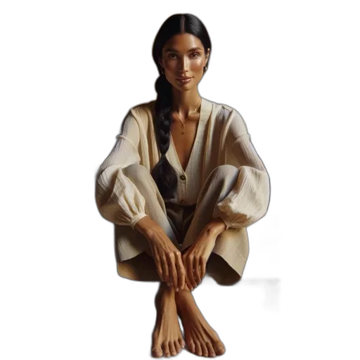 jacket, jewelry, staff, photorealistic, 3d render, concept art, oil painting, earth tones transparent PNG cut-out