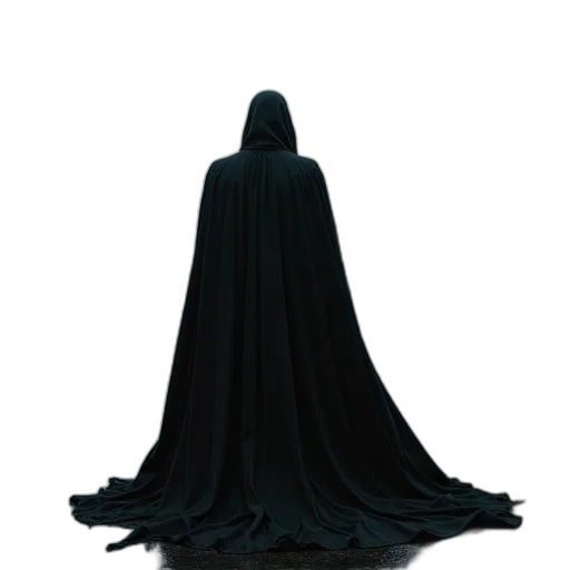 dress, jacket, mask, creature, concept art, 3d render, dark, delorez transparent PNG cut-out