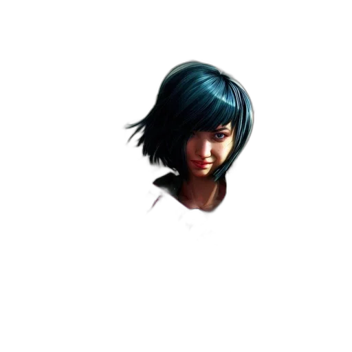 face, hair, staff, weapon, pixel art, photorealistic, concept art, 3d render transparent PNG cut-out