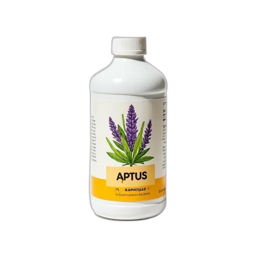 bottle, white, yellow, orange, label, containing, word, aptus transparent PNG cut-out