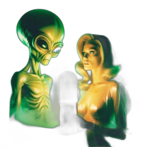 mask, creature, concept art, comic book art, fantasy art, 3d render, outer space, underwater transparent PNG cut-out