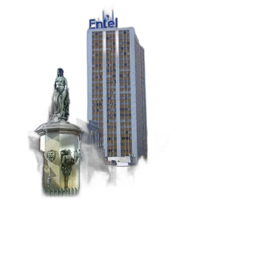 building, 3d render, concept art, photorealistic, pixel art, statue, stands, front transparent PNG cut-out
