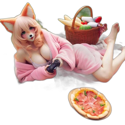 food, animal, creature, weapon, 3d render, concept art, photorealistic, anime transparent PNG cut-out
