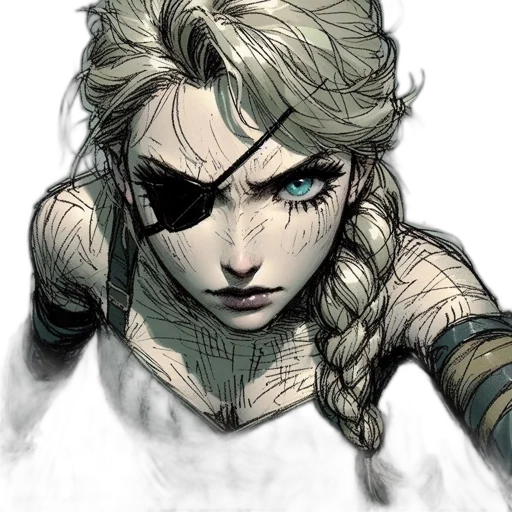 face, mask, comic book art, concept art, fantasy art, cyberpunk, dark, earth tones transparent PNG cut-out