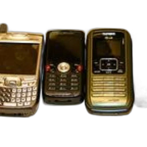 jewelry, four, older, models, cell, phones, lined, next transparent PNG cut-out