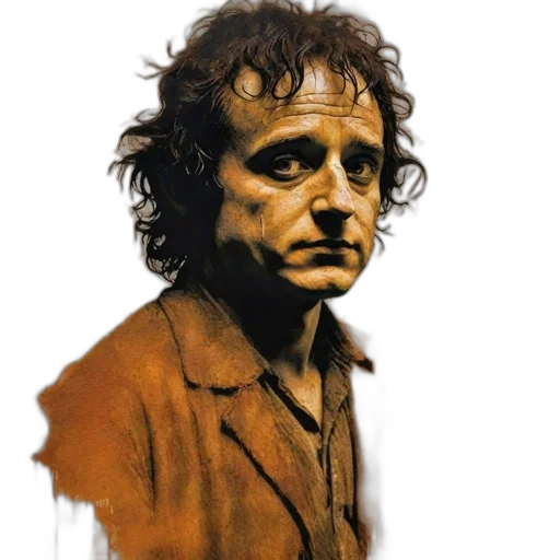 face, jacket, mask, staff, photorealistic, concept art, comic book art, watercolor transparent PNG cut-out