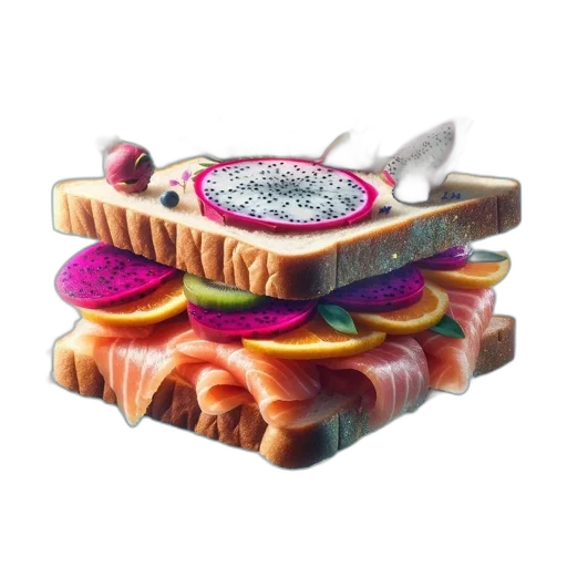 food, crown, jewelry, hat, 3d render, colorful, vibrant, whimsical transparent PNG cut-out