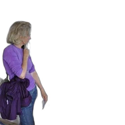jacket, staff, 3d render, woman transparent PNG cut-out