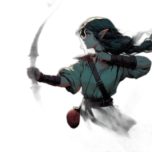 sword, weapon, concept art, fantasy art, comic book art, watercolor, green, red transparent PNG cut-out