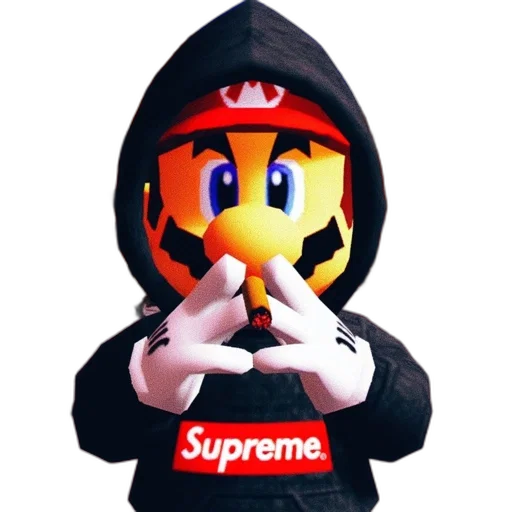 jacket, hat, mask, crown, pixel art, 3d render, concept art, vaporwave transparent PNG cut-out