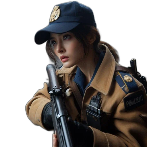 weapon, jacket, staff, photorealistic, concept art, 3d render, oil painting, intensely transparent PNG cut-out